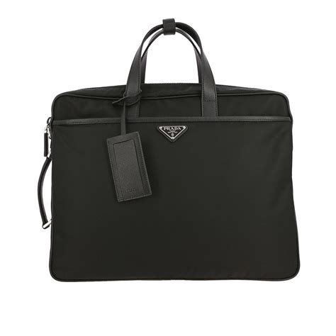 borsa da lavoro uomo prada|Borsa da lavoro in Saffiano Nero .